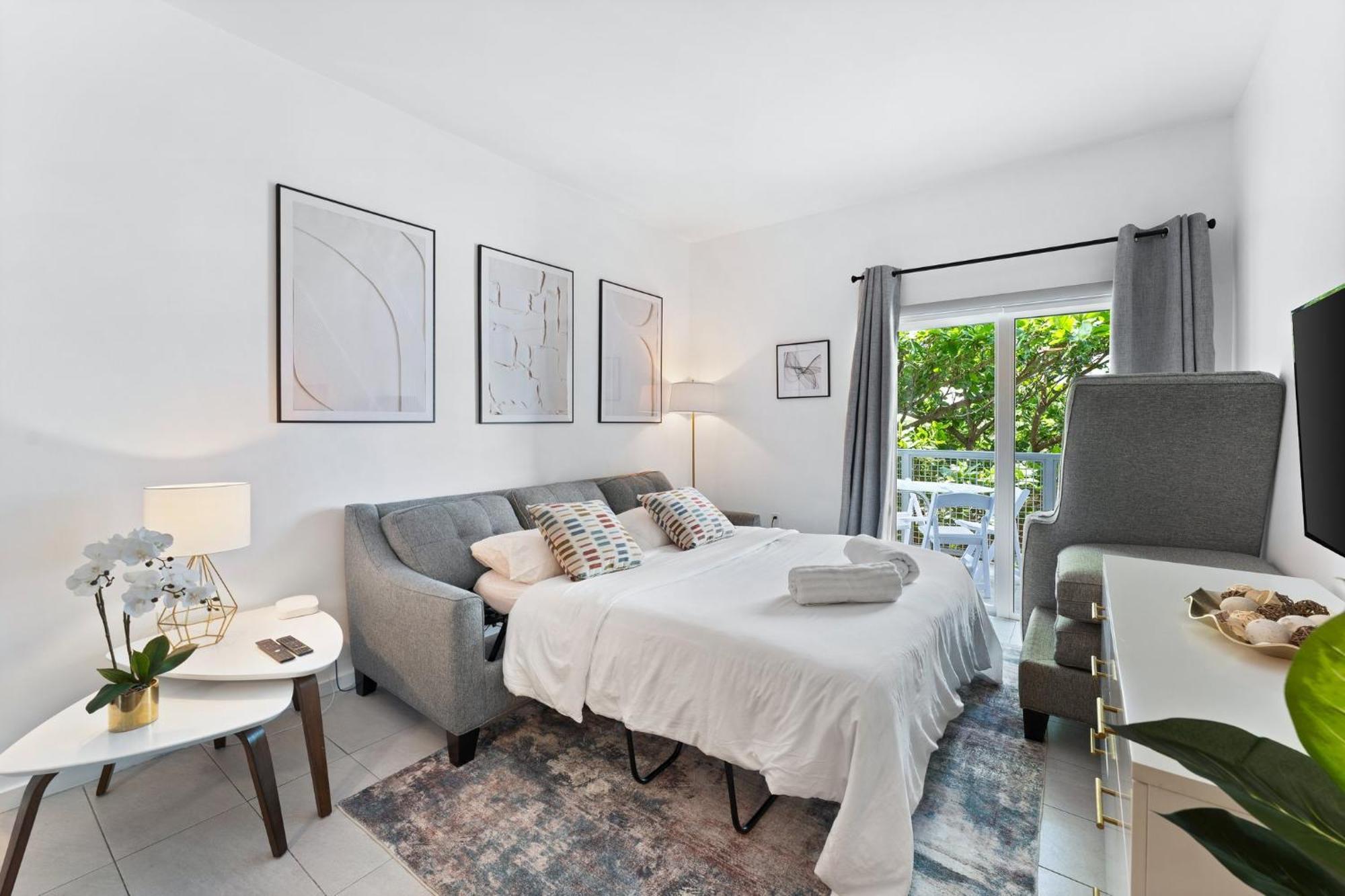 Modern Apartment In Edgewater Miami Rum bild