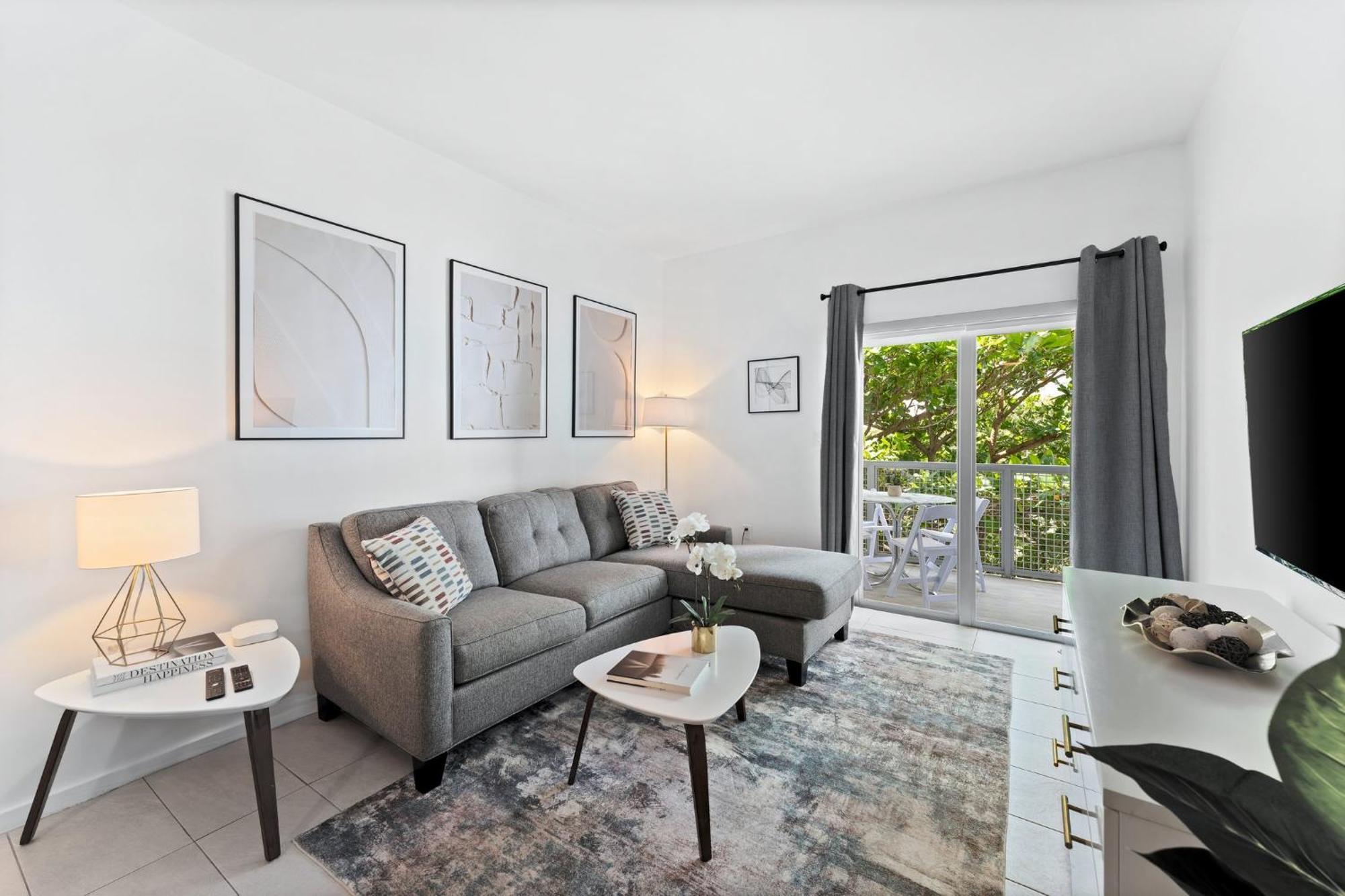 Modern Apartment In Edgewater Miami Rum bild